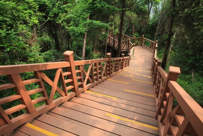 Why is the sales of wood plastic composite flooring so high