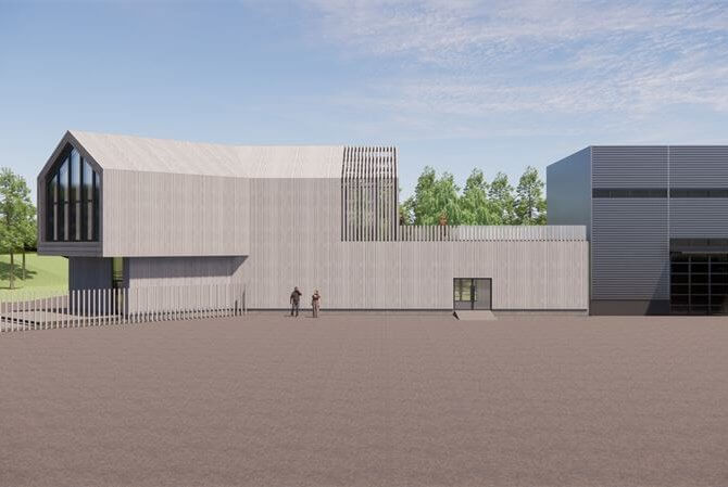 Finland builds wooden buildings to promote wood with WPC decking